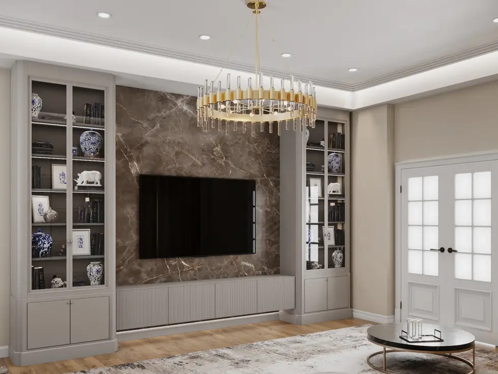 Квартира в неоклассике, 135 м²