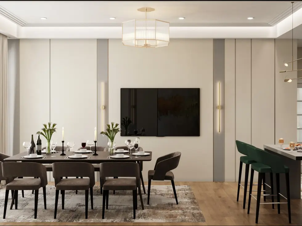 Квартира в неоклассике, 135 м²