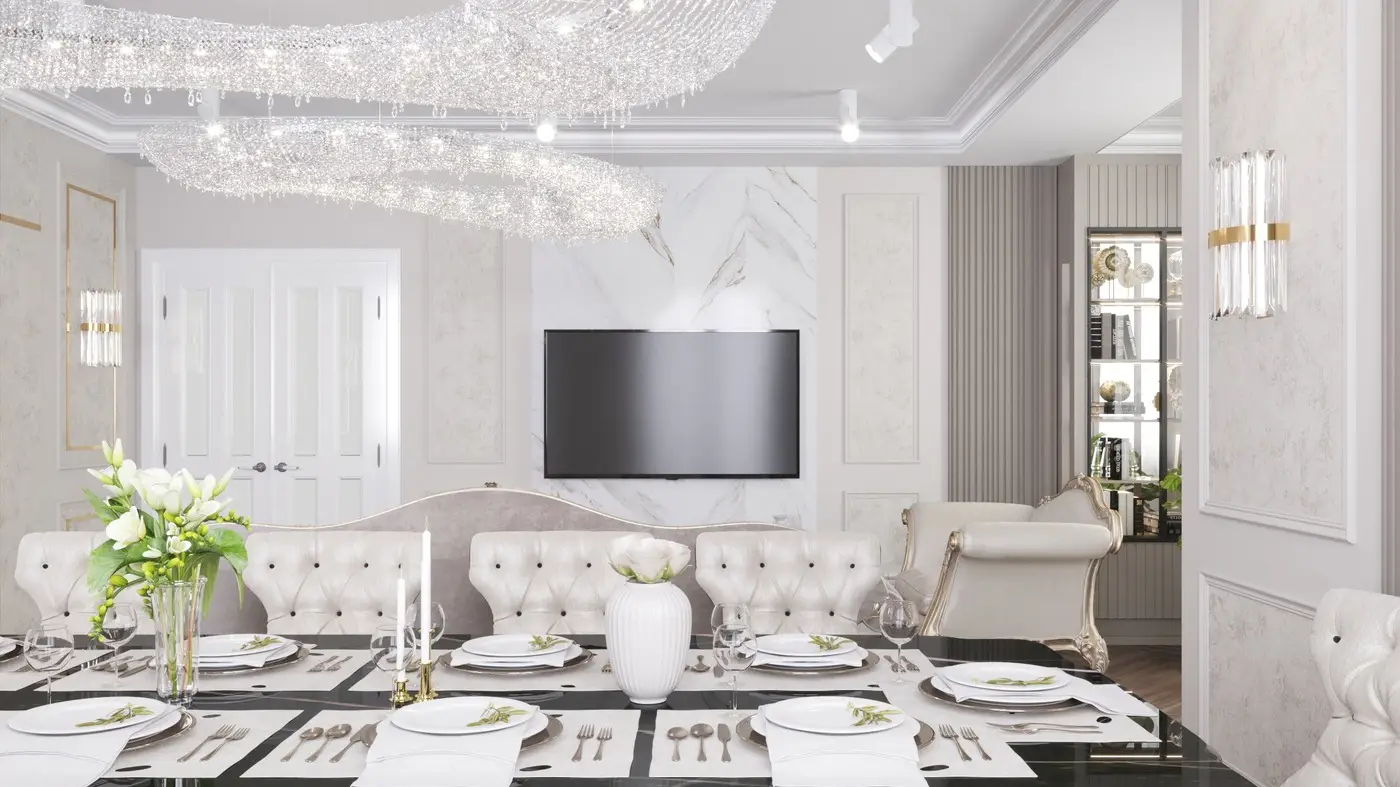 Квартира в неоклассике, 209 м²